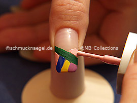 Nail lacquers in different colours