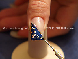 Nail art liner in the colour silver-Glitter