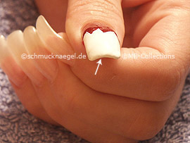 nail polish in the colour white