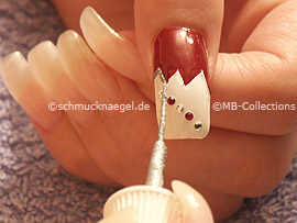 nail art liner in the colour silver-glitter