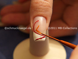Nail art pen in the colour brown