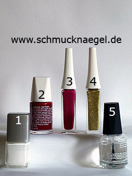 Products for the Christmas ball as fingernail decoration - Nail art liner