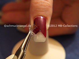 Tweezers and clear adhesive tape