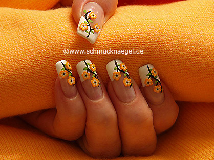 TOOBIT Flower Nail Art Sticker Decals Colorful Cheery India | Ubuy