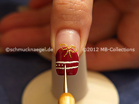 Nail art bouillons in gold