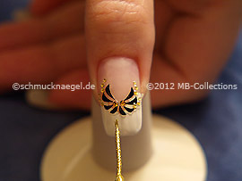 Nail art liner in the colour gold-Glitter