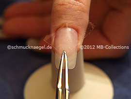 Clear adhesive tape and tweezers