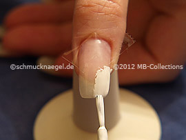 Nail lacquer in the colour white