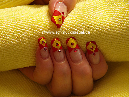 Youth manicure design red color Stock Photo by ©SmirMaxStock 187853028