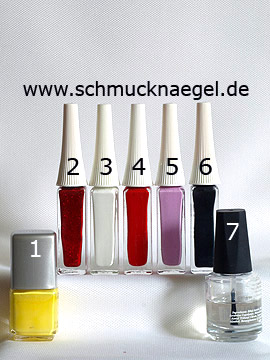 Products for the ice-cream wafer design as fingernail motif - Nail polish, Nail art liner