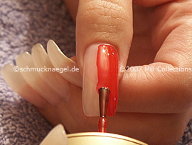 nail polish in the colour red