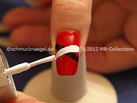 Nail lacquer in the colour white