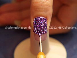 strass stones in lavender and spot-swirl