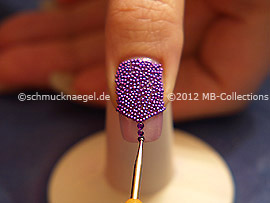 strass stones in lavender and spot-swirl