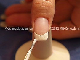 Nail lacquer in the colour white