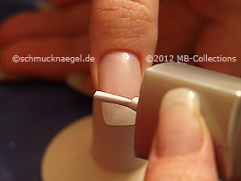 Nail lacquer in the colour white