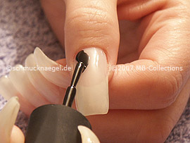 nail polish in the colour black