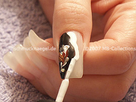 nail polish in the colour white