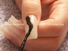 nail polish in the colour black