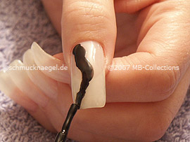 nail polish in the colour black