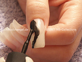 nail polish in the colour black