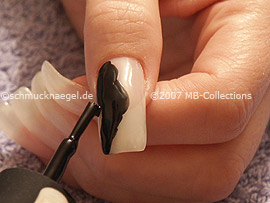 nail polish in the colour black