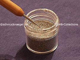 Glitter-Powder in the colour silver