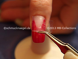 Tweezers and clear adhesive tape