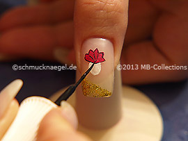 Nail art liner in the colour black