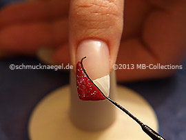 Nail art liner in the colour black