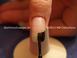 Nail lacquer in the colour black