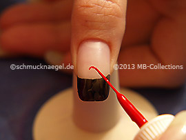Nail art liner in the colour red