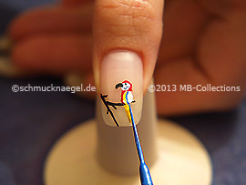 Nail art liner in the colour blue
