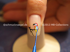 Nail art liner in the colour blue
