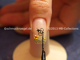 Nail art liner in the colour black