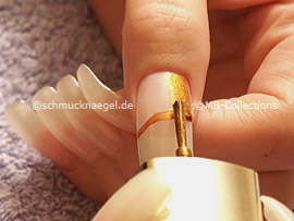 nail polish in the colour bronze