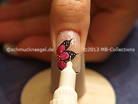 Nail art pen in the colour white