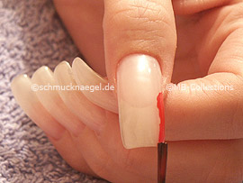 nail polish in the colour red