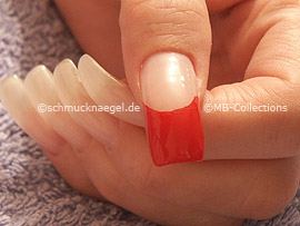 nail polish in the colour red