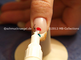 Nail art pen in the colour white