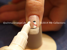 Nail art pen in the colour white