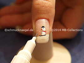 Nail art pen in the colour white