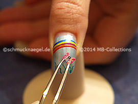 Fimo butterfly and tweezers