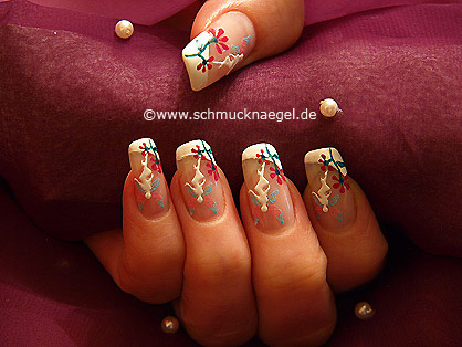 Fairy fingernail sticker and nail lacquer