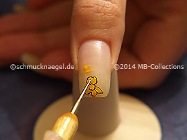 Nail art bouillons in gold