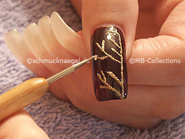 clear nail polish, spot-swirl or toothpick and strass stones in crystal