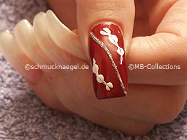 nail art liner in the colour silver-glitter