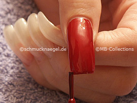 nail polish in the colour red
