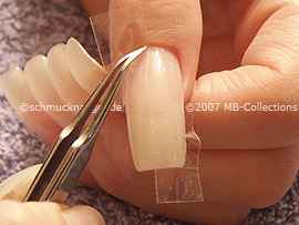 tweezers and clear adhesive tape