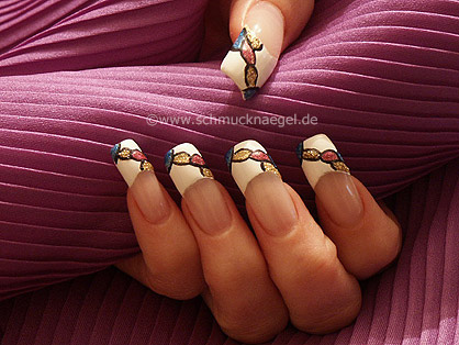 French fingernail motif